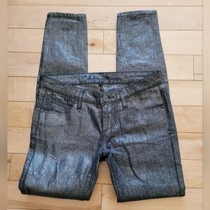 Chevignon women's size 26 grey/silver pants